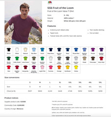 5 PACK Fruit of the Loom Mens Tee Shirt Plain 100% Cotton Round Neck T-Shirt TOP