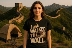 The Great Wall Of China Shirts – “I Walked the Wall.” Graphic Tee