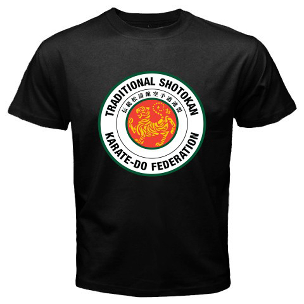 New Shotokan Karate Japan Martial Arts Men’s Black T-Shirt Size S-5XL