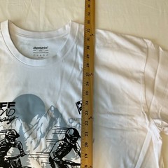 Outrank Always Active Short Sleeve T Shirt Mens Size 2XL White Racing Graphic