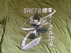 Shota Aizawa Unisex T Shirt Green Anime Short Sleeve My Hero Academia Size 2XL