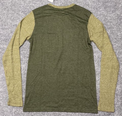 Arizona T-Shirt Mens M Green Long Sleeve Pocket Crew Neck Polycotton New