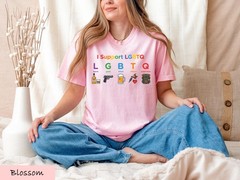 Funny LGBTQ Pride Shirt Liquor Guns Beer Tattoos Graphic Tee