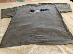 Vintage FUBU Shirt Mens XL Gray Fat Albert Graphic Streetwear Premium 90s Baggy