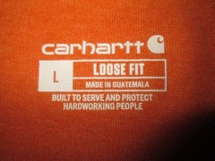 Carhartt Heavyweight LS Logo Graphic Shirt Men’s L K231 Q66