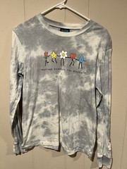 ALAB Aby Grey Tie Dye LS Shirt Size Medium Together Through The BS Zumiez