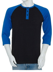 Styllion Big and Tall – Mens Raglan Henley Baseball Shirts – Heavy Weight – RHQS