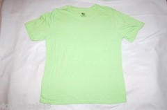 Mens S/S Tee Shirt LIGHT LIME GREEN Crew Neck SUPER SOFT MATERIAL Size L 42-44