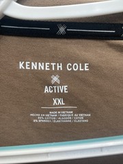 Kenneth Cole Active Men’s 2XL Russet Brown Short Sleeve Crew Neck T-Shirt NWT