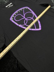 Sean John Vtg 90s Puff Daddy Rap Tee Shirt Size XXL Black Purple Logo