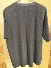 LOUIS VUITTON NOIR / BLACK MONOGRAM TOWELING T-SHIRT IN XXL (1A4QF5) *NEW*