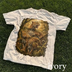 Vintage Fierce Leopard Animal Graphic Comfort Tee Big Cat Wildlife