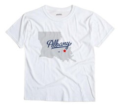 Albany Louisiana LA T-Shirt MAP