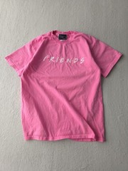 Vintage 2000s Friends NBC Store Pink Embroidered T-shirt TV Promo M