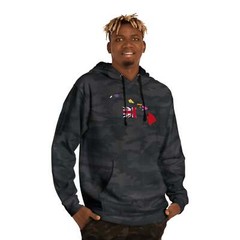 State Love-Hawaii Red/Blue Variation Unisex Hooded Sweatshirt