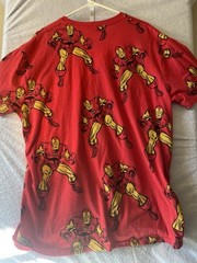 Iron Man Marvel Comics T-Shirt Men’s SZ 2XL Red Short Sleeve Cotton Poly Blend