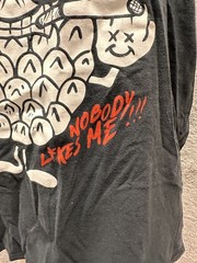 Vintage Y2K Funny Pineapple Graphic Tank Top Black Gildan 2XL “Nobody Likes Me”