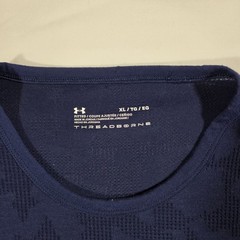 Under Armour Men’s Threadborne Long Sleeve Shirt Fitted Blue Long Sleeve Size XL