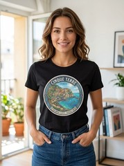Cinque Terre Italy Coastal Village Graphic T-Shirt Unisex Travel Tee