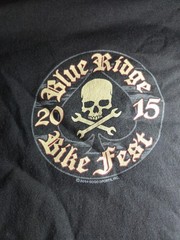 Blue Ridge 2012 Bike Fest T-shirt XL – Black Long Sleeves Flames Biker Pre Own