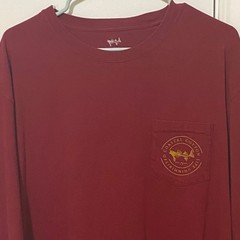 Fish Long Sleeve T-Shirt XXL Red Coastal Cotton Life Uninhibited Outdoor Sports