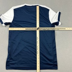 Adidas Shirt Men Medium Collegiate Navy White T16 CC Tee Athletic Training Gym M