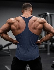 Muscle Cmdr Men’s 3 Pack Stringer Tank Tops Bodybuilding Y-Back Gym Fitness W…