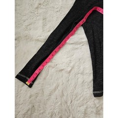 No Boundaries Men L Waffle Knit Thermal Shirt Contrast Stitch Y2K Grunge