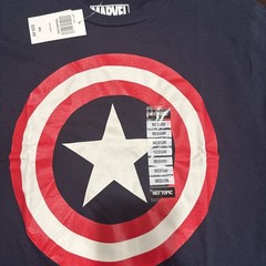 Marvel Captain America Shield Logo Graphic T-Shirt Men’s Medium Blue MSRP $20.50