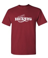 HAPPY HERBS Finest Quality – funny retro – Unisex Cotton T-Shirt Tee Shirt