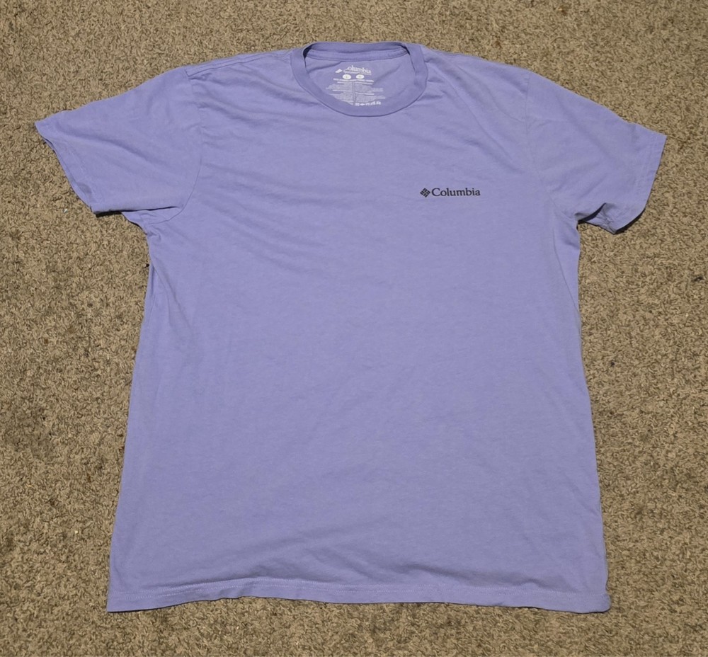 Columbia Sportswear Purple Cotton Men’s Large T Shirt