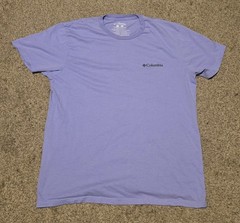 Columbia Sportswear Purple Cotton Men’s Large T Shirt