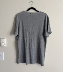 Vintage Y2K American Eagle Outfitters Mens Large T Shirt Gray Blue Grunge Cotton