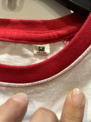 AKOO Manasseh Raglan 3/4 Sleeve Graphic Logo Jersey T-Shirt White/Red S