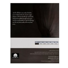 Mens Crew-neck short sleeve undershirt,100% cotton, Jack&Jill, white