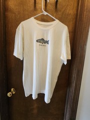 Life Is Good Good Catch Pattern Mens T-Shirt Size M. No Defects.
