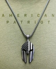 Gift Set for Men American Workout Gym Shirt with Spartan Warrior Pendant