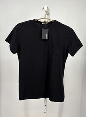 Buck Mason Black Slub Classic Pocket Tee Men XS Short Sleeve Crew Neck Solid Tee