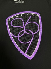 Sean John Vtg 90s Puff Daddy Rap Tee Shirt Size XXL Black Purple Logo