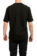 Versace Men’s Black Logo Print Crewneck Short Sleeve T-Shirt US 6XL IT 64