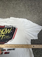 Motortopia Shirt Mens 2XL White Street Trucks Show Off Series Back Print