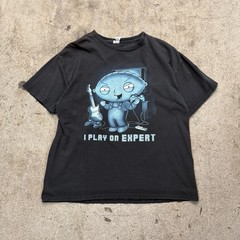 Vintage Y2K 2000s Family Guy Stewie 2009 Play On Expert Size XL Shirt Faded