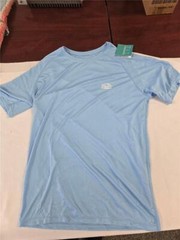 = Willit Men UPF 50+ Fishing Shirt Short Sleeve Light Blue Polyester NEW