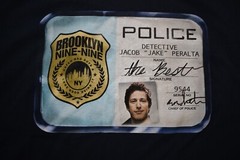 Brooklyn Nine-Nine 99 Mens Detective Peralta Funny Navy ID Tee Shirt New S-XL