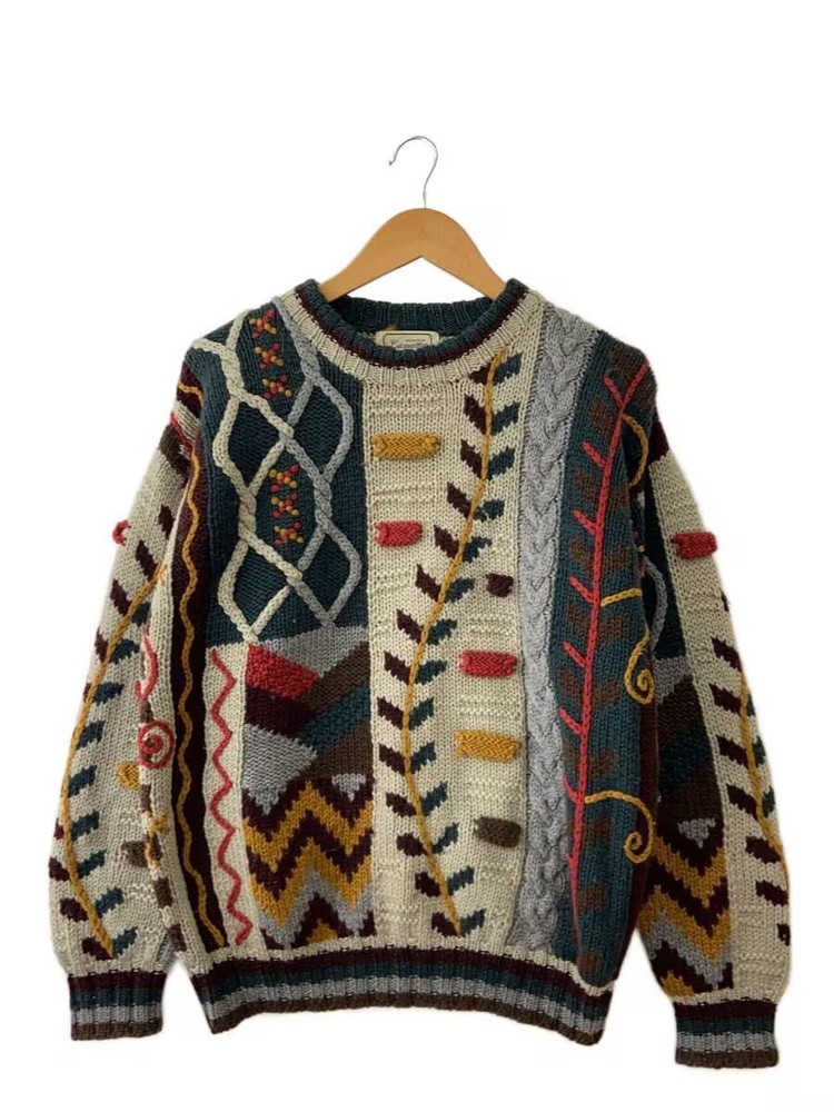 Other brands: lamatta knit sweater (thick), 3D knit, wool, multi-color, all-over