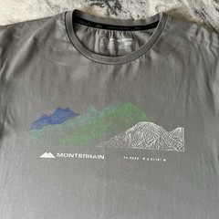 Monterrain Mountain Exploration Coordinates Outdoors Graphic Tshirt Tee S Small