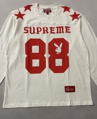 Supreme Playboy Bunny 88 Logo White/Red Long Sleeve Crew T-Shirt Men’s S