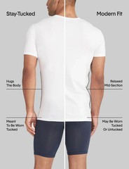 NEW Men’s Tommy John Cool Cotton Deep V-Neck Stay-Tucked Undershirt Size 2XL