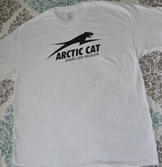 New Arctic Cat Share Our Passion Logo GILDAN T SHIRT White Size M & XL Dealer