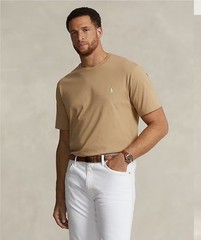Polo Ralph Lauren Cotton Jersey Crewneck T-Shirt Tan Big & Tall 2XB Short Sleeve